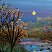 Sabino Canyon Moonrise Art Print