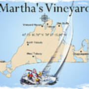 Sail Martha's Vineyard Art Print