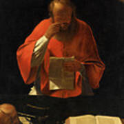 Saint Jerome Reading, 1650 Art Print