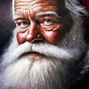 Saint Nick Oil Painting Art Print