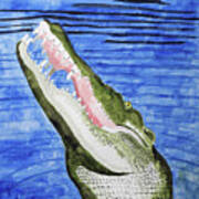 Saltwater Crocodile Art Print