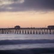 San Clemente Pier Purple Haze Art Print