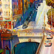 San Francisco Stockton Street Tunnel In Vibrant Colors 20210108 Art Print