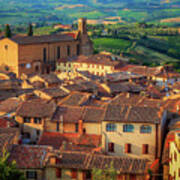 San Gimignano From Above Art Print
