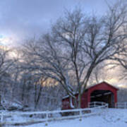 Sandy Creek Covered Bridge, Missouri Art Print