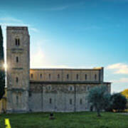 Sant Antimo Abbey In The Morning Art Print