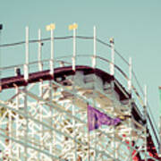 Santa Cruz Giant Dipper Roller Coaster Photo Art Print