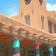 Santa Fe Adobe Art Print