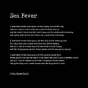 Sea Fever - John Masefield Poem - Literary Print 2 - Typewriter Art Print