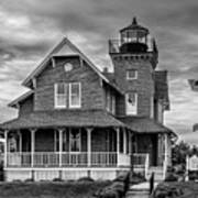 Sea Girt Light - Monochrome Art Print