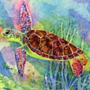 Sea Turtle-pastel Colors Art Print