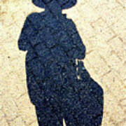 Shadow Self Portrait Art Print