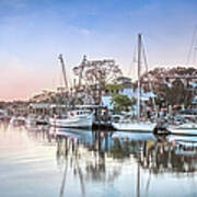 Shem Creek Panorama Art Print