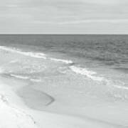 Shoreline Bw Art Print