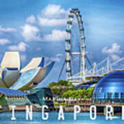Singapore 180, Marina Bay Art Print