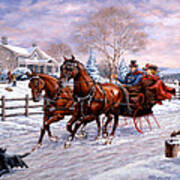 Sleigh Ride Art Print