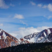 Snow Capped Mountains - Mammoth, Ca Art Print