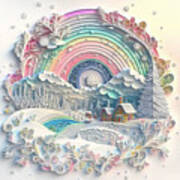 Snow Rainbow Ii Art Print