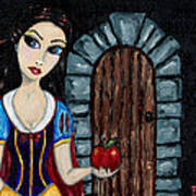 Snow White Considers The Apple Art Print
