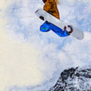 Snowboarder 1 Art Print