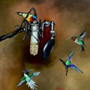 Song Birds Sunbird, Hummers And Mic Art Print