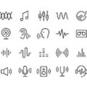 Sound Icons - Classic Line Series Art Print