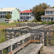 Southport Nc Waterfront Houses  6774 Art Print