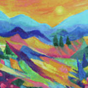 Southwest Mountains Art Print