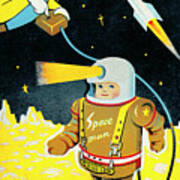 Space Commando Art Print