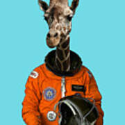 Space Giraffe Art Print