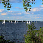 Spring Sailing On The Delaware Art Print