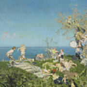 Springtime And Love. Francesco Paolo Michetti, Italian, 1851-1929. Art Print