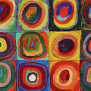 Squares With Concentric Circles, 1913 Art Print Squares With Concentric Circles, 1913 Art Print