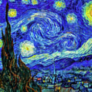 Starry Night By Vincent Van Gogh Art Print