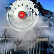Steam Engine #51 At Yakima Station Art Print