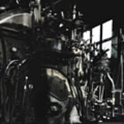 Steam Engine Boiler Chama, Nm. Art Print