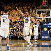 Stephen Curry And Klay Thompson Art Print