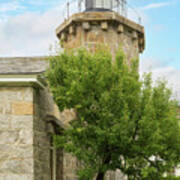 Stonington Harbor Lighthouse And Pear Tree Art Print