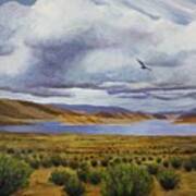 Storm At Lake Powell- Left Panel Of Three Art Print