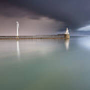 Storm Front - Blyth Pier Art Print