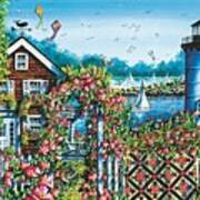 Summer Rose Harbor Art Print