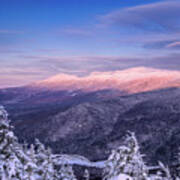 Summit Views, Winter On Mt. Avalon Art Print