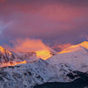 Sun Kissed Peaks Art Print