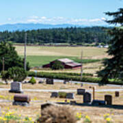 Sunnyside Cemetery Headstones Art Print