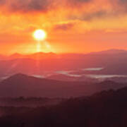 Sunrise In The Smokies Art Print