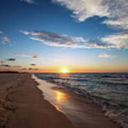 Sunrise On Opal Beach, Pensacola Beach, Florida Art Print