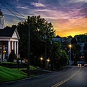 Sunset At Historic Blountville Art Print