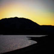 Sunset At Nicasio Reservoir Art Print