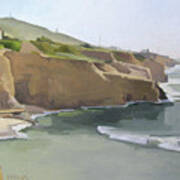 Sunset Cliffs Point Loma San Diego California Art Print