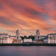 Sunset Over Greenwich Art Print